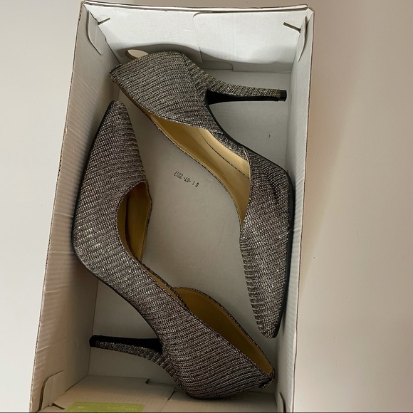 Micheal Kors Women’s Nathalie Flex High Pump Glitter Chain Mesh - Picture 3 of 9